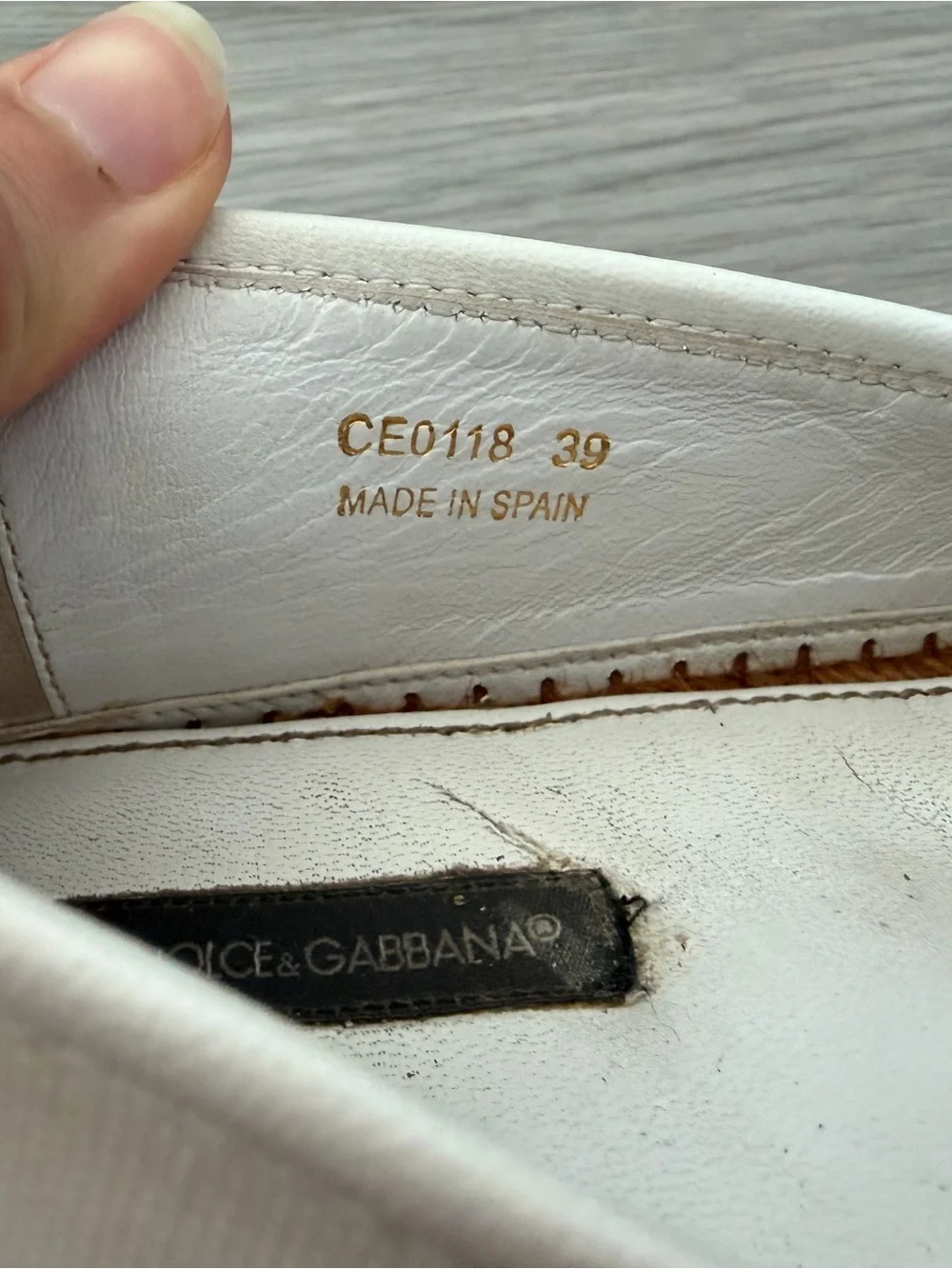 Dolce & Gabbana White Canvas Cutout Espadrille Slip-Ons